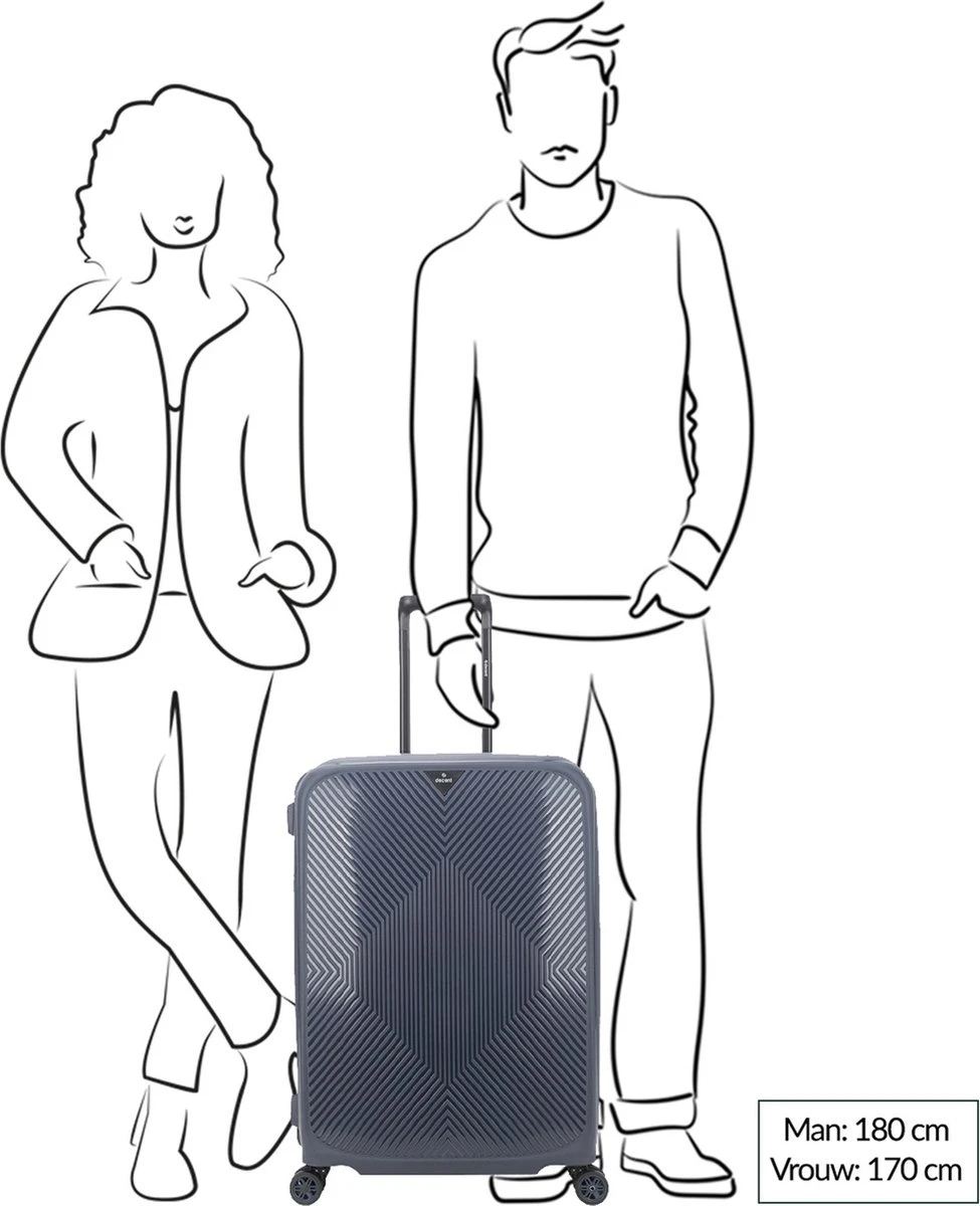 Decent Axiss Fix Koffer 68 Cm Donkerblauw - Afbeelding 4